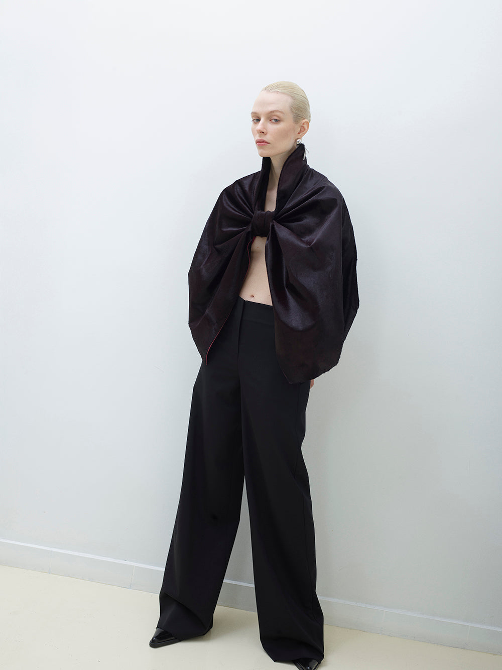 Wool Wide Leg Pants