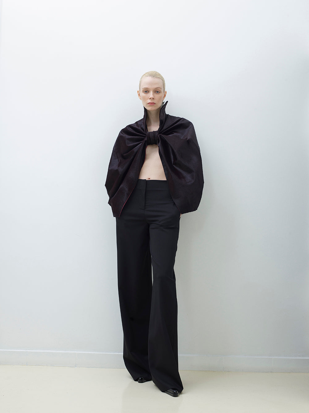 Wool Wide Leg Pants