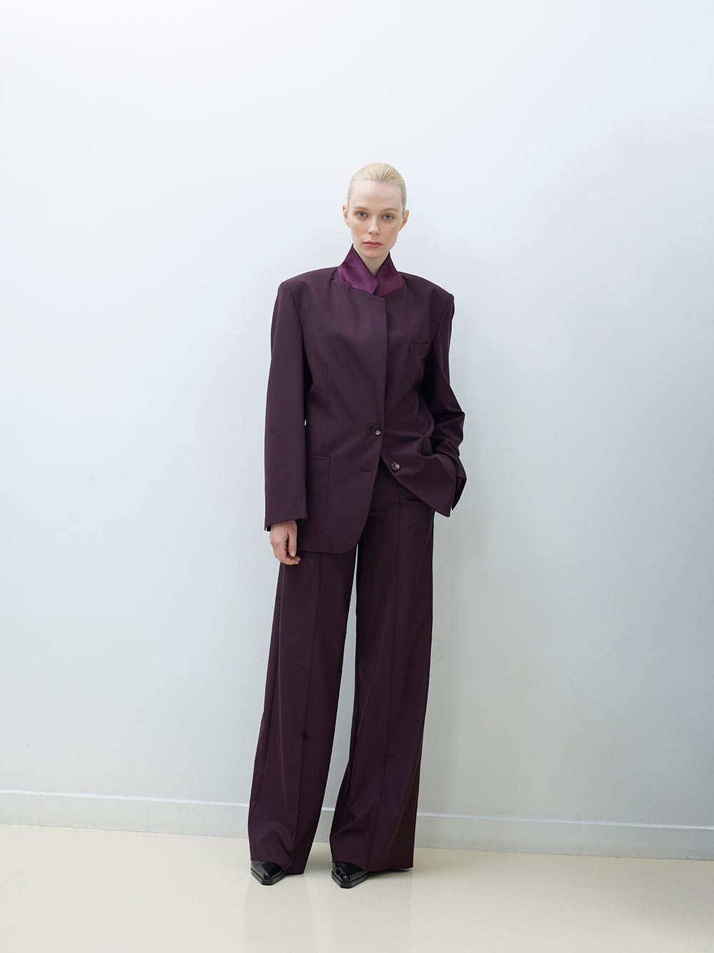 Wool Wide Leg Pants