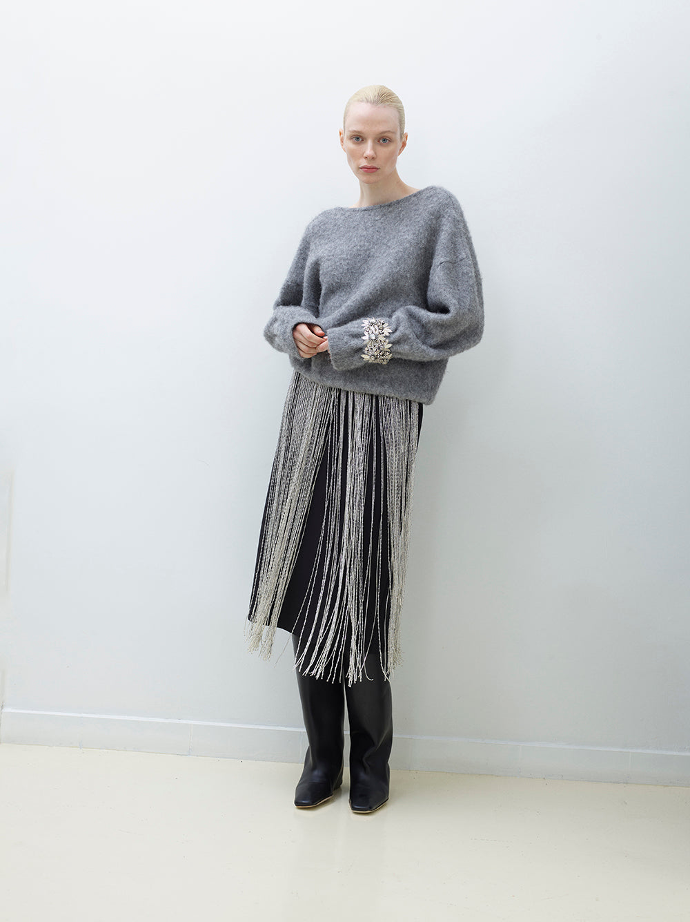 Fringed Tube Skirt