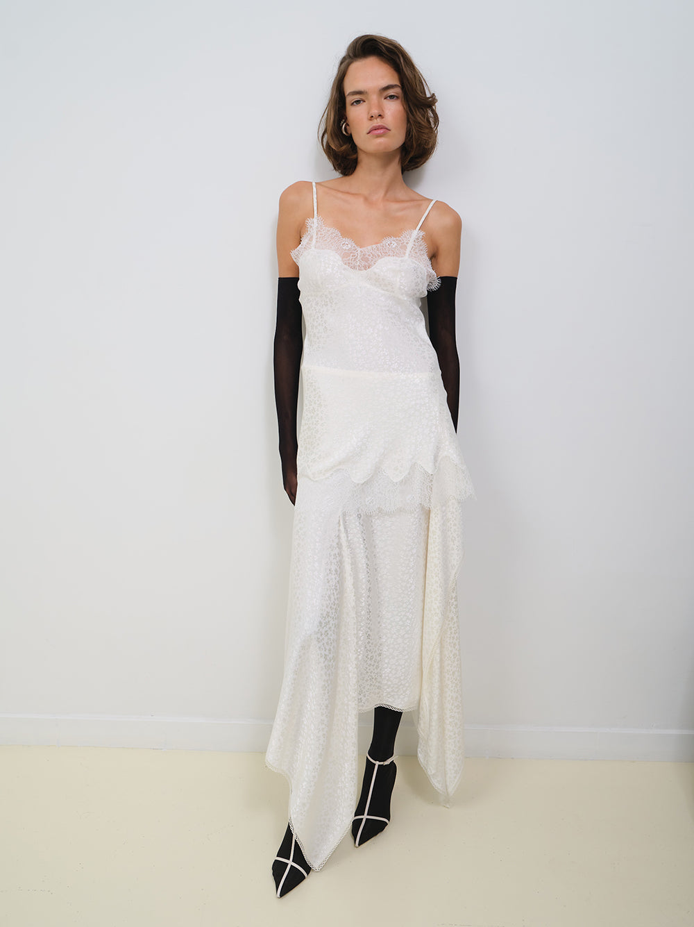 ASYMMETRICAL JACQUARD SKIRT