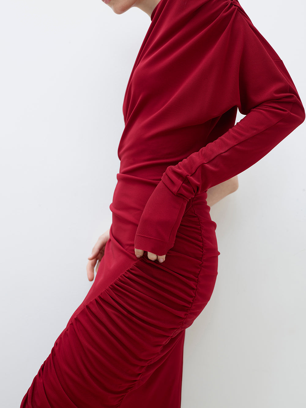 Jersey Draped Dress