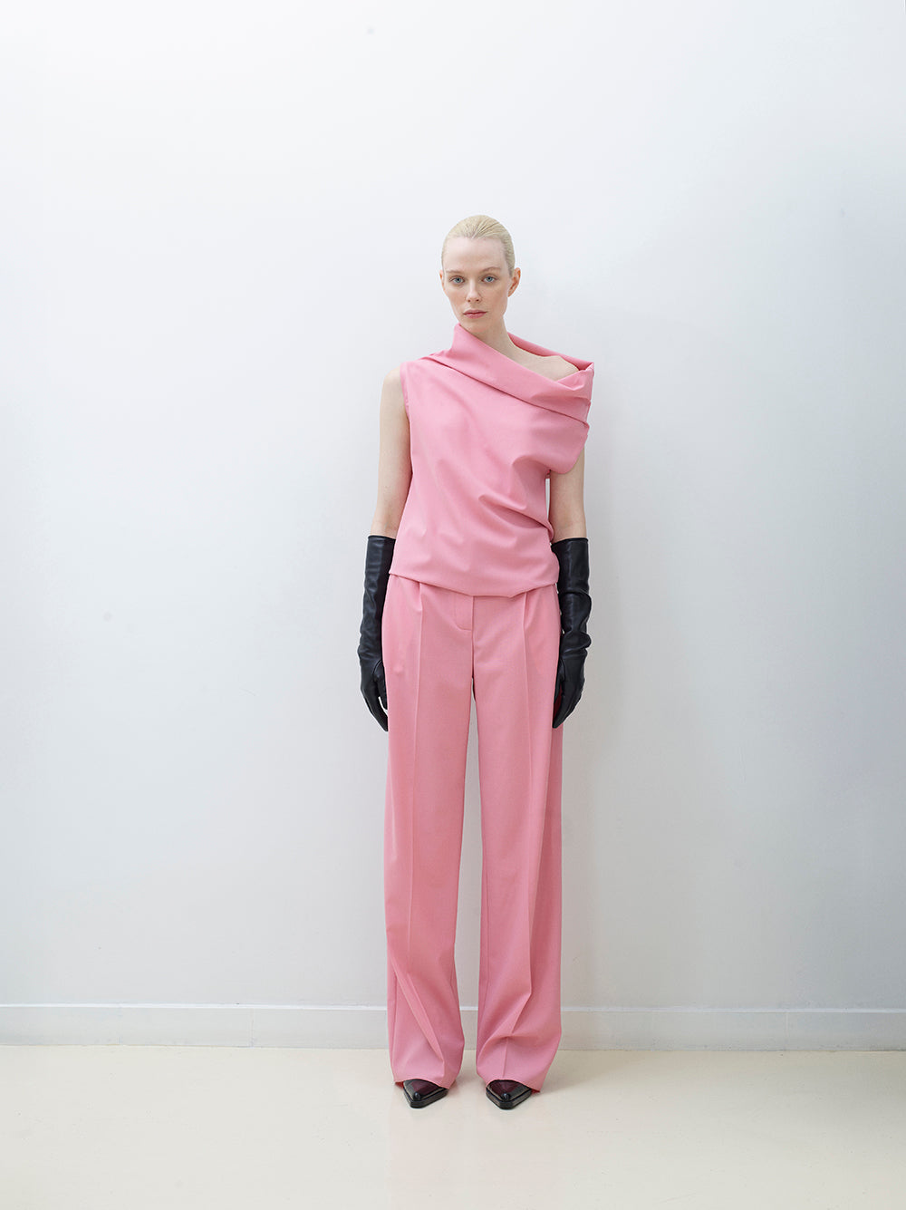 Wool Pleated Pants